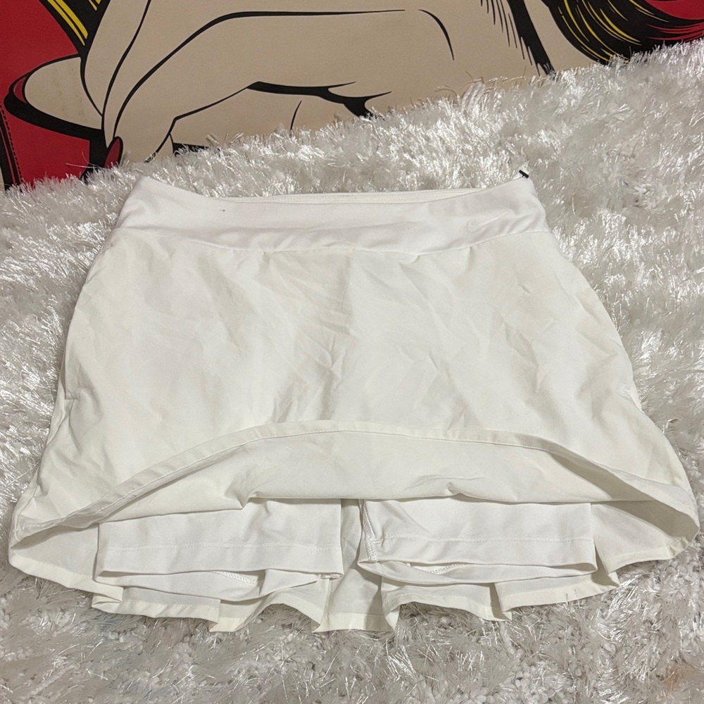 Nike Dri - Fit White Athletic Skort